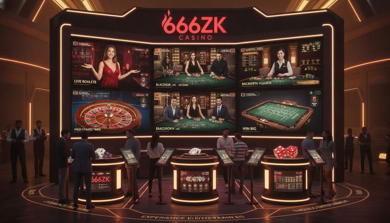 Variety of live casino games